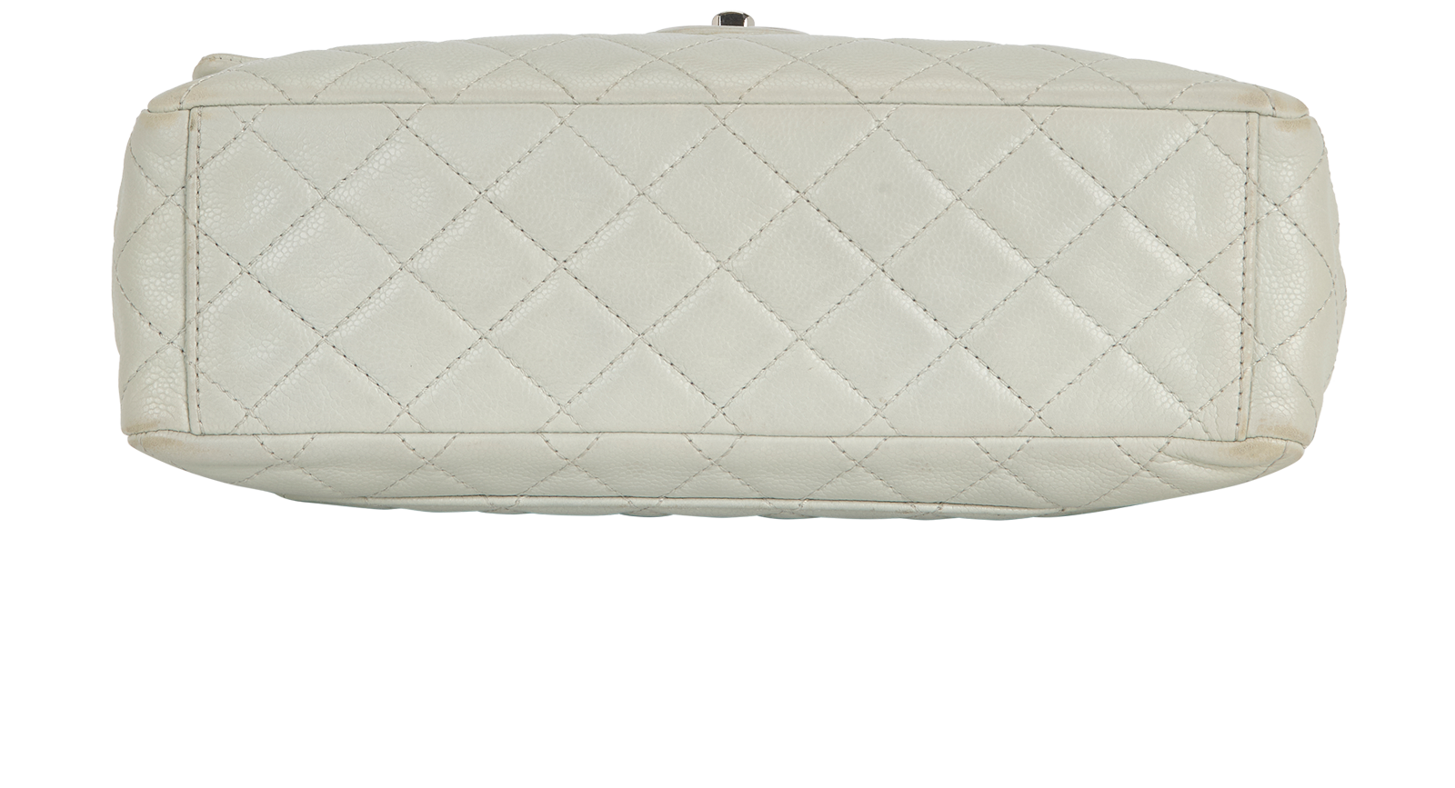 Maxi Classic Flap, &pound;2,200, Handbags, Grey, Caviar Leather, Top view